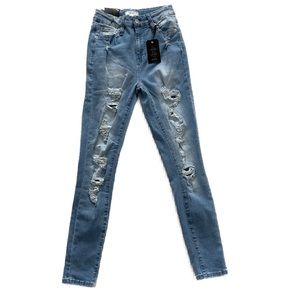 Blue “Ripped” Forever 21 Jeans